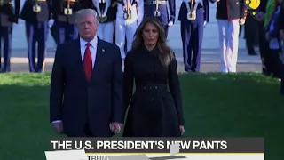 Speculation over US President Trump's wide pants