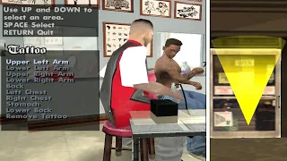 GTA San Andreas Tattoo Shop Location - (Hidden Place)