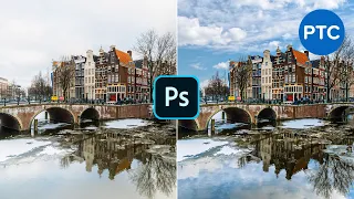 How To Replace The Sky In a Photo With Photoshop (Including Reflections!)