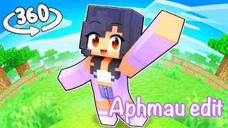 Joining APHMAU'S WORLD In Minecraft![360]| Have a wonderul day/night💜 #aphmau #aphmauedit