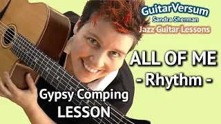ALL OF ME - Rhythm Guitar Lesson - All Of Me Guitar Chords Gypsy Jazz