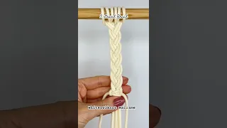 Basic Macrame Knots Series - 3 strand Braid #macramepattern #macrametutorial #macrameplanthanger