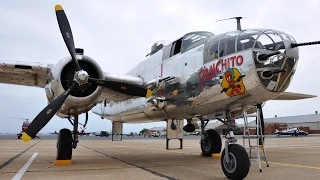 B25 Bomber Lands at Wright-Patterson AFB for Doolittle Raiders