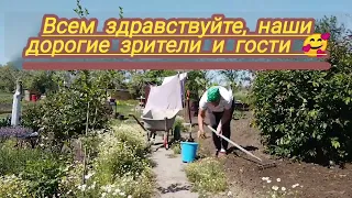 Работа в саду и огороде на Хуторе.