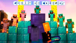 Fui invitado a una guerra de colegios en minecraft...