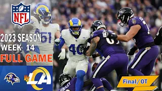 Los Angeles Rams vs Baltimore Ravens  Final/OT Week 14 (12/10/23) | NFL Highlights Today
