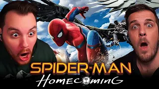 First Time Watching Spider-Man: Homecoming Group Movie REACTION
