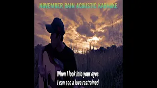 November Rain KARAOKE acoustic version