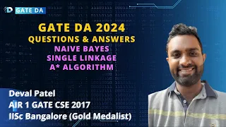 GATE DA 2024 Paper | Question & Answers | Deval | GATE CSE AIR 1