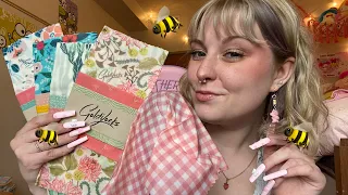 ASMR Beeswax wraps, the best sound yet! tingle tunnel, tapping, and scratching with beeswax wraps🐝