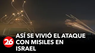 Así se vivió el ataque con misiles en Israel: sonaron alarmas en un cielo iluminado por misiles