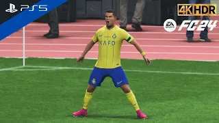 (PS5) Cup League 23-24 | Al Hilal vs Al Nassr 3-3 | Ronaldo Brace & Save Nassr |FC24 [4K HDR 60FPS]