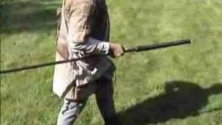 Firing off a Medieval Coulevrine handgun.