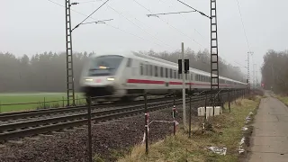 BR 101 mit alten IC Wagen und Steuerkopf bei Braunschweig