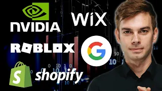 Падение акций Nvidia Shopify Roblox Wix. GOOG NVDA SHOP RBLX что происходит на рынке?