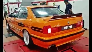 BMW Alpina B10 4,6 V8 (E34) dyno rear sound