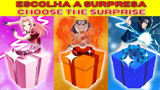 CHOOSE YOUR GIFT NARUTO 🍥🎁🎁 ESCOLHA O SEU PRESENTE NARUTO 🎁🎁ELIGE TU REGALO 🎁🎁🚫NÃO ESCOLHA O ERRADO🚫