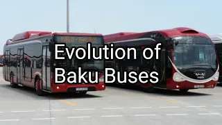 Evolution of Baku Buses (2022-1945) #shorts #bakubus