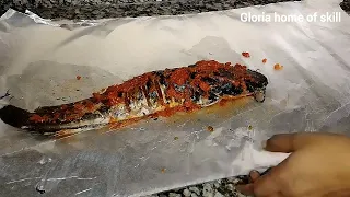 How to grill fish in oven | Nigerian catfish barbeque