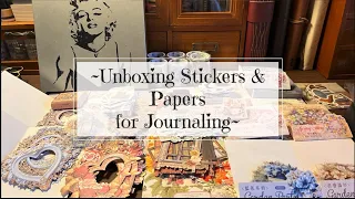 ASMR Haul | Beautiful Stickers & Papers for Journaling/Scrapbooking