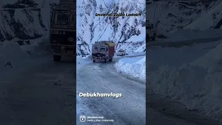 #shorts | Ladakh zojila Snowfall| #dangerous | truck life #viral