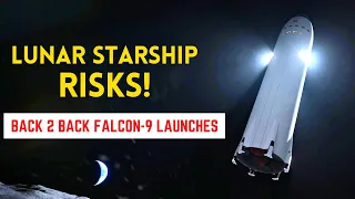 Lunar Starship HLS NASA Official Progress Updates, Falcon 9 COSMO-SkyMed Launch, Astroscale Anomaly