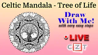 How to draw a Tree of Life - Mandala with easy steps - Draw Along - MandalaNPA 056