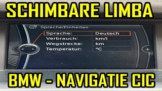 Schimbare Limba Meniu BMW Navigatie CIC iDrive Germana - Engleza