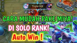 lagi solo rank pakai build🔥terbaru miya 2024 malah ketemu tim drak sistem top global 1 miya mlbb