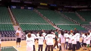Utah Jazz Ronnie Price Hitting A Long Shot For The Kids