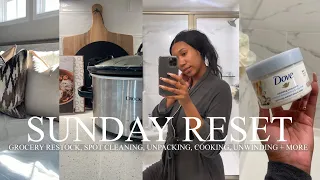 SUNDAY RESET ROUTINE | GROCERY SHOPPING, SELF CARE, COOKING, CLEANING + MORE