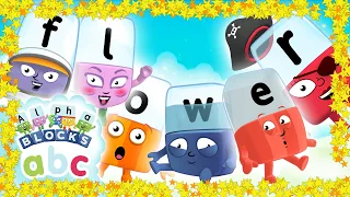 Alphablocks - Can You Spell FLOWER? | Phonics | Learn to Read