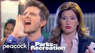 Ben gets drunk thanks to her ft. Kathryn Hahn | Parks and Recreation