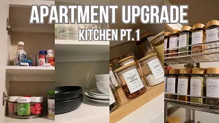 APARTMENT UPGRADE SERIES EP. 1 (Kitchen Pt.1):  Pantry + Spice Cabinet + Amazon Home Organization