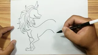 How to draw SISU DRAGON with easy