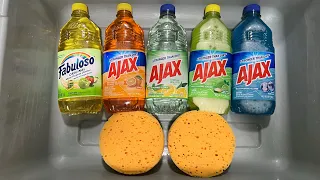 All AJAX Ajax liquid and Dry Ajax#asmr #asmrspongesqueezing   #ajax #spongesounds #relax #whitesuds