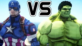 CAPTAIN AMERICA VS HULK - EPIC BATTLE