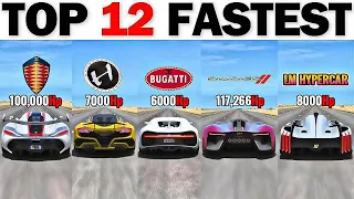 Assetti Corsa Top Insane Fastest Cars - Jesko Venom F5, Chiron, C8, GTR, Tesla, Tomahawk, RX-7, SRT