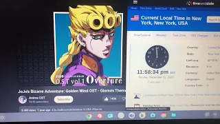 Timing Giorno’s theme to 2024 new year