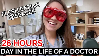 26 HOUR CALL SHIFT on NEW YEARS EVE: Day in the Life of a DOCTOR