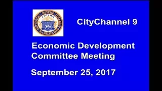 (09/25/17) Economic Development Committee Meeting