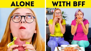 Alone vs With My Bestie || Funny Facts, Fails and Pranks by 5-Minute Crafts LIKE
