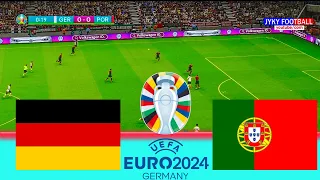 PES - Germany vs Portugal EURO 2024 - Full Match All Goals - Ronaldo, Havertz eFootball Gameplay PC