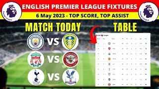 EPL Fixtures And Table Today - 6th May Matchweek 35 - English Premier League 2022/2023