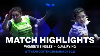 Sutirtha Mukherjee vs Supamas Pankhaoyoy | WS Qual | WTT Star Contender Bangkok 2023