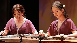 Hotel California duet on Chinese instrument guzheng