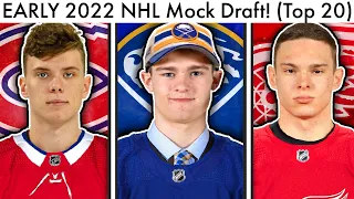 EARLY 2022 NHL MOCK DRAFT! (TOP 20 Prospect Rankings & Wright/Lambert/Red Wings/Canadiens Rumors)