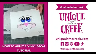 How to Apply the Vinyl Decal | UITC Character Board  | UniqueInTheCreek.com
