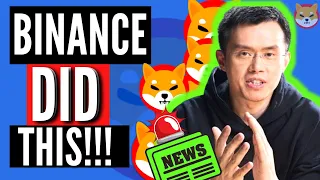 Why Binance Did THIS With Shiba Inu Coin & Why SHIB Will Hit 0.01 SOON! | SHOCKING!