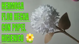 Flor De Papel Higienico | Flores Con Papel Higienico Paso a Paso